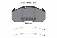 TEXTAR 2905301 Bremsbelagsatz Scheibenbremse Bremsklötze Bremsbeläge für TEXTAR
