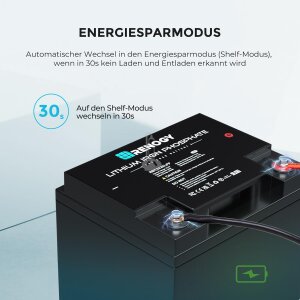 24V 50Ah LiFePo4 Lithium Batterie Smart BMS
