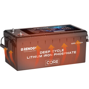RENOGY 12V 300Ah LiFePo4 Lithium Batterie mit Selbstheizung