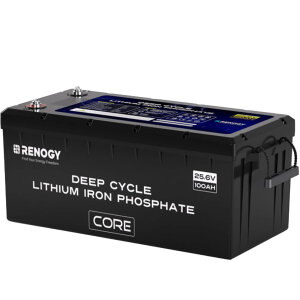 RENOGY 24V 100Ah LiFePo4 Lithium Batterie mit Selbstheizung
