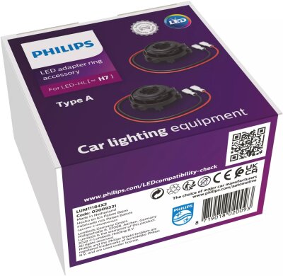 PHILIPS Typ A Adapterringe für Ultinon Pro6000 H7-LED 2 St.