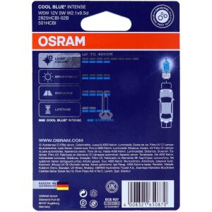 OSRAM W5W Cool Blue Intense - Stylischer Look