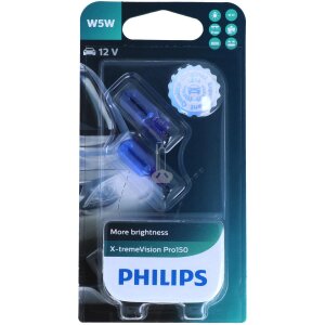 PHILIPS W5W X-tremeVision Pro150 - helleres Licht