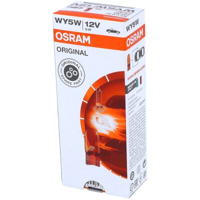 10x OSRAM Original Line - Originalersatzteile Halogen Signal und Innenraum Beleuchtung Lampen WY5W