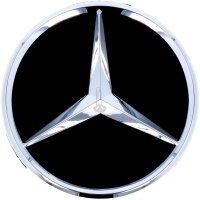 ORIGINAL MERCEDES-BENZ Wheel cover Star Black/Chrome