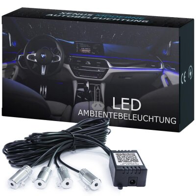 Auto LED Innenbeleuchtung, RGB Ambientebeleuchtung Auto mit APP