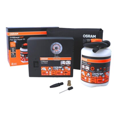 OSRAM TYREseal KIT OTSK4 Reifen Pannen Set mit Kompressor Reifendichtmittel