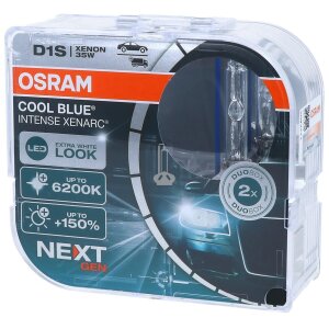 OSRAM D1S 66140CBN Xenarc COOL BLUE Intense (NEXT GEN) Xenon Brenner Duo-Pack