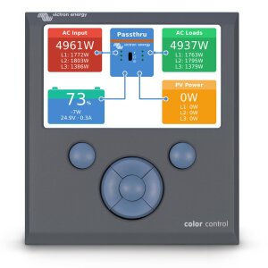 Victron Energy Color Control GX Grafisches Bedienpanel Systemüberwachung Energy