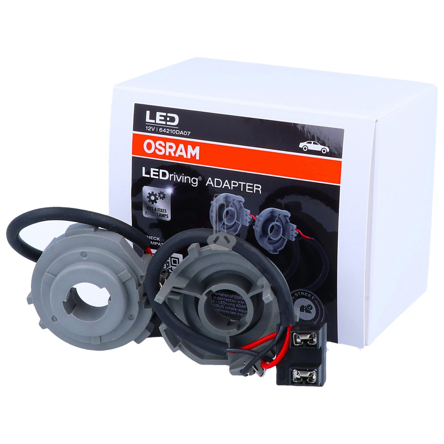 OSRAM 64210DA08 LED Driving LEDriving Adapter Montagehalterung für Night  Breaker H7-LED 